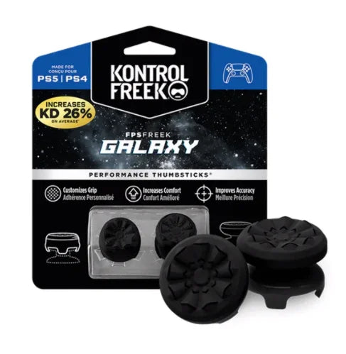 Set 2 Bucati Thumbgrip din Silicon Performance KontrolFreek GALAXY Negru PS5/PS4