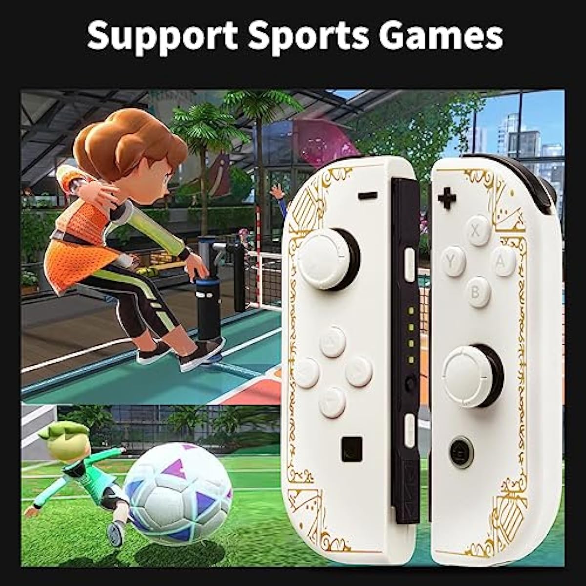 Controller JOYCON pentru Nintendo Switch Zelda Tears of the Kingdom Alb