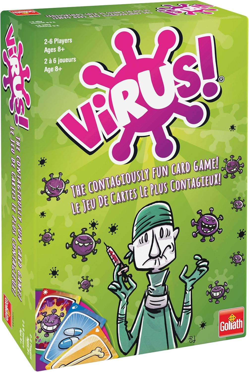 Joc de societate Virus!, Goliath, 2-6 jucatori, pentru familie, multicolor