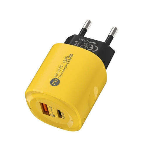 Incarcator, Adaptor PD dublu de incarcare pana la 20 W, USB+PD