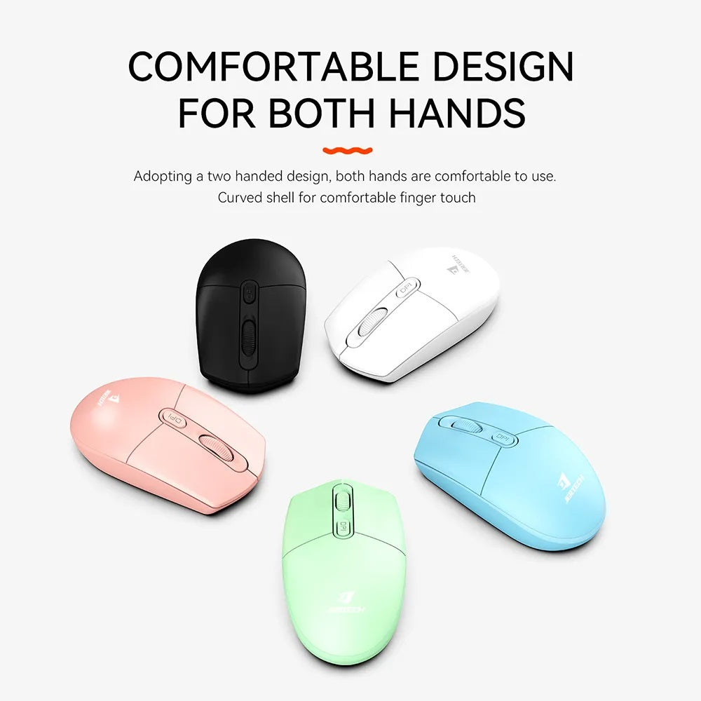 Mouse JERTECH SM-02 800 - 1200DPI Wireless, Bluetooth, Negru