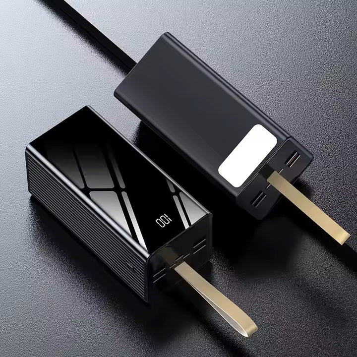 Baterie extena 50000mAh 22.5W Fast Charge cu 4 x USB, 2x USB-C, Micro USB
