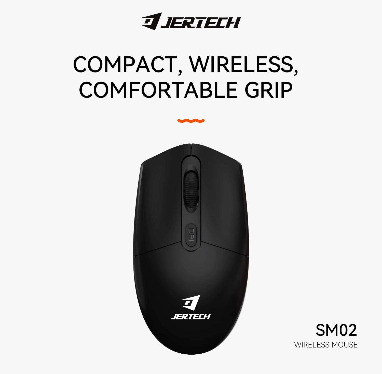 Mouse JERTECH SM-02 800 - 1200DPI Wireless, Bluetooth, Negru