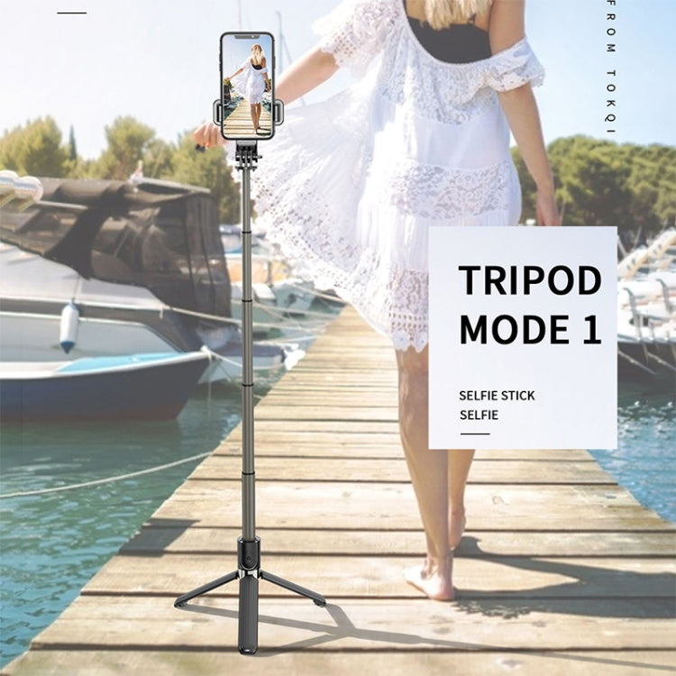Trepied telescopic, Selfie Stick 90 cm cu telecomanda bluetooth