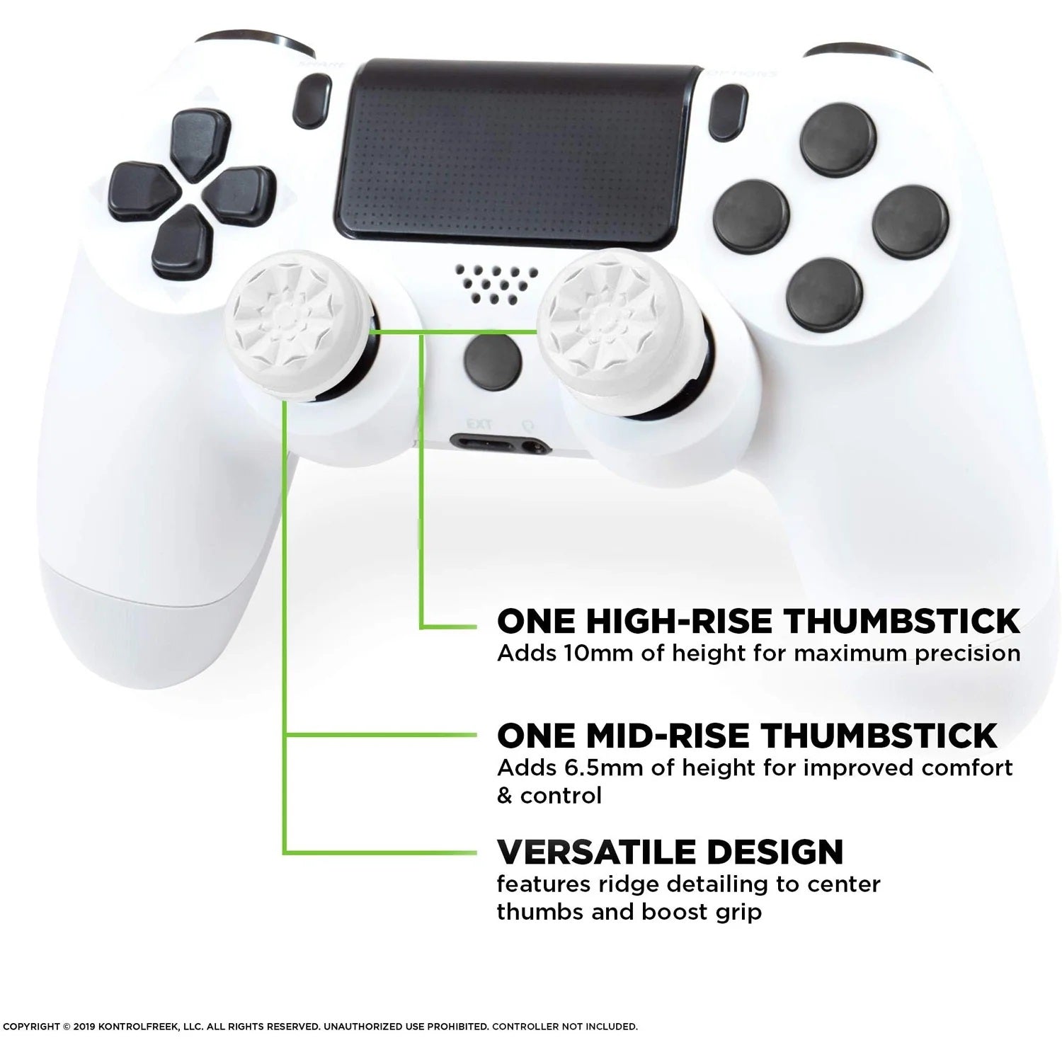 Set 2 butoane gamepad KontrolFreek FPS Freek Galaxy, Alb, pentru Xbox One/Xbox Series X/S