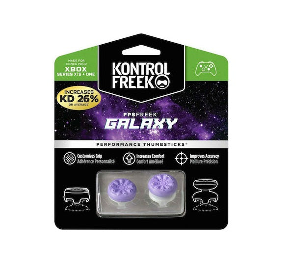 Set 2 butoane gamepad KontrolFreek FPS Freek Galaxy, Purple, pentru Xbox One/Xbox Series X/S